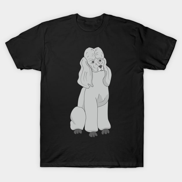 Poodle T-Shirt by Alekvik